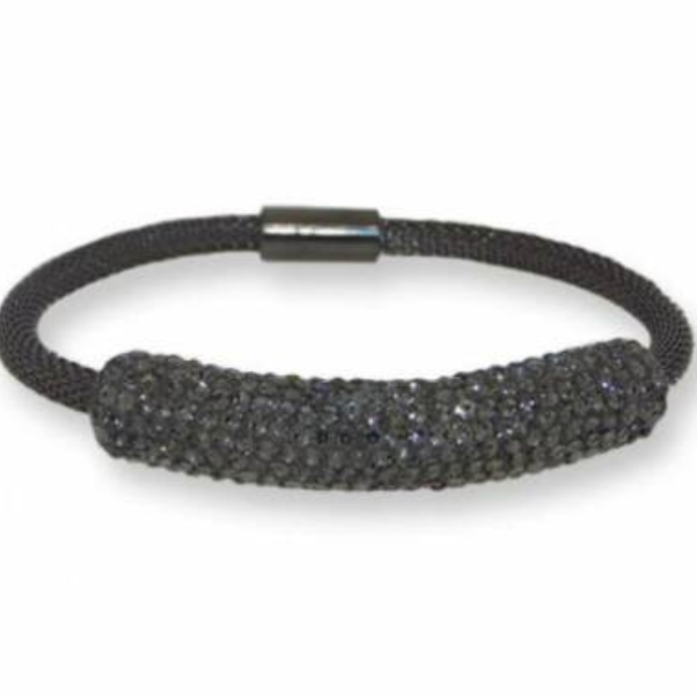 NWT bangle bracelet stainless steel crystal - Picture 2 of 5